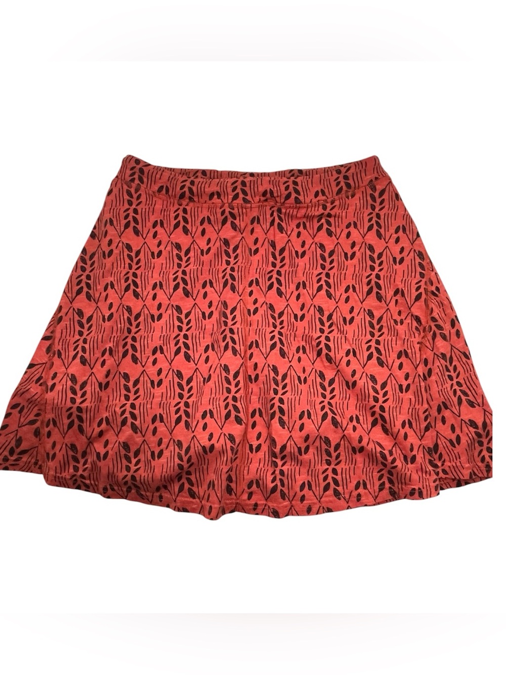 Toad & Co Organic Cotton Chaka Tencel Skirt Skort Henna Tile Print Size Small